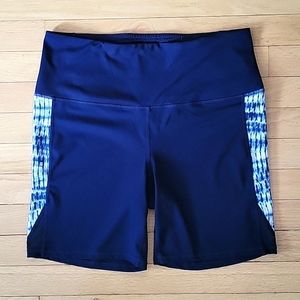 3/$10 GAIAM bike shorts blue size large